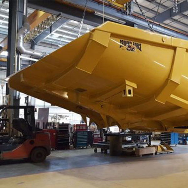 100 ton Dump Body in Factory