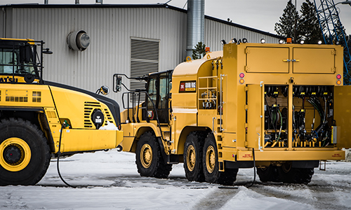 PRE Articulated Fuel and Lube Truck CAT KOMATSU